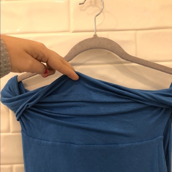 T Tahari ruched off the shoulder mini dress - Picture 4 of 6